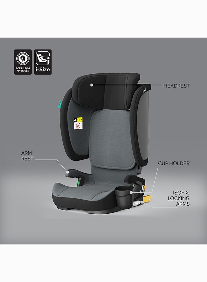 مون Folda Go ECE R129 i-Size  Foldable Car Seat with ISOFIX-Black - Image 2