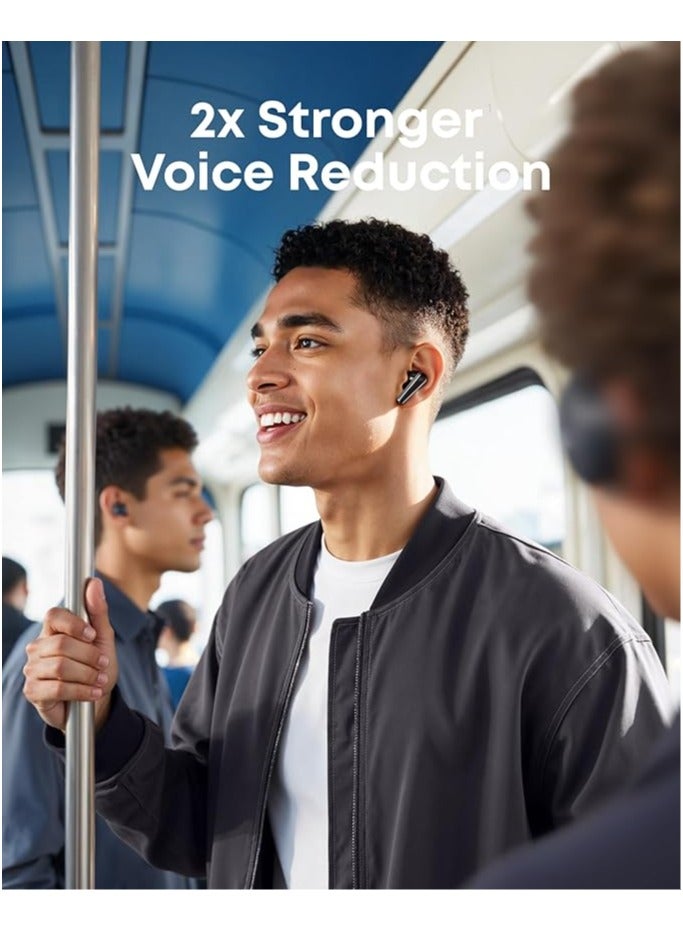 Soundcore Liberty 5 by Anker, Noise-Cancelling Wireless Earbuds, 2x Stronger Voice Reduction, Real-Time Adaptive Noise Cancellation, Fast Charging, Dolby Audio, 6-Mic AI Clear Calls, Long Battery Life Black - Image 2