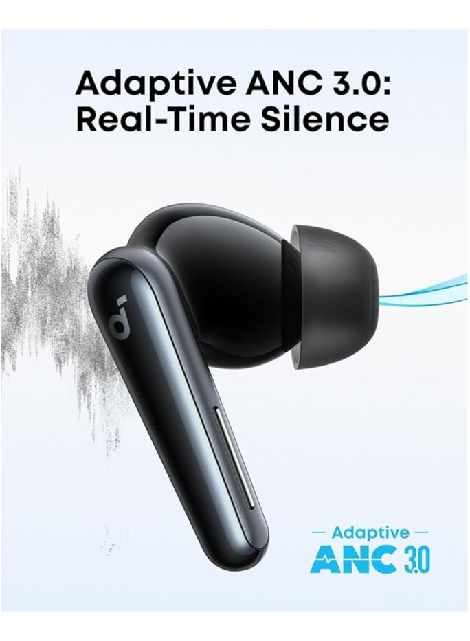 Soundcore Liberty 5 by Anker, Noise-Cancelling Wireless Earbuds, 2x Stronger Voice Reduction, Real-Time Adaptive Noise Cancellation, Fast Charging, Dolby Audio, 6-Mic AI Clear Calls, Long Battery Life Black - Image 3