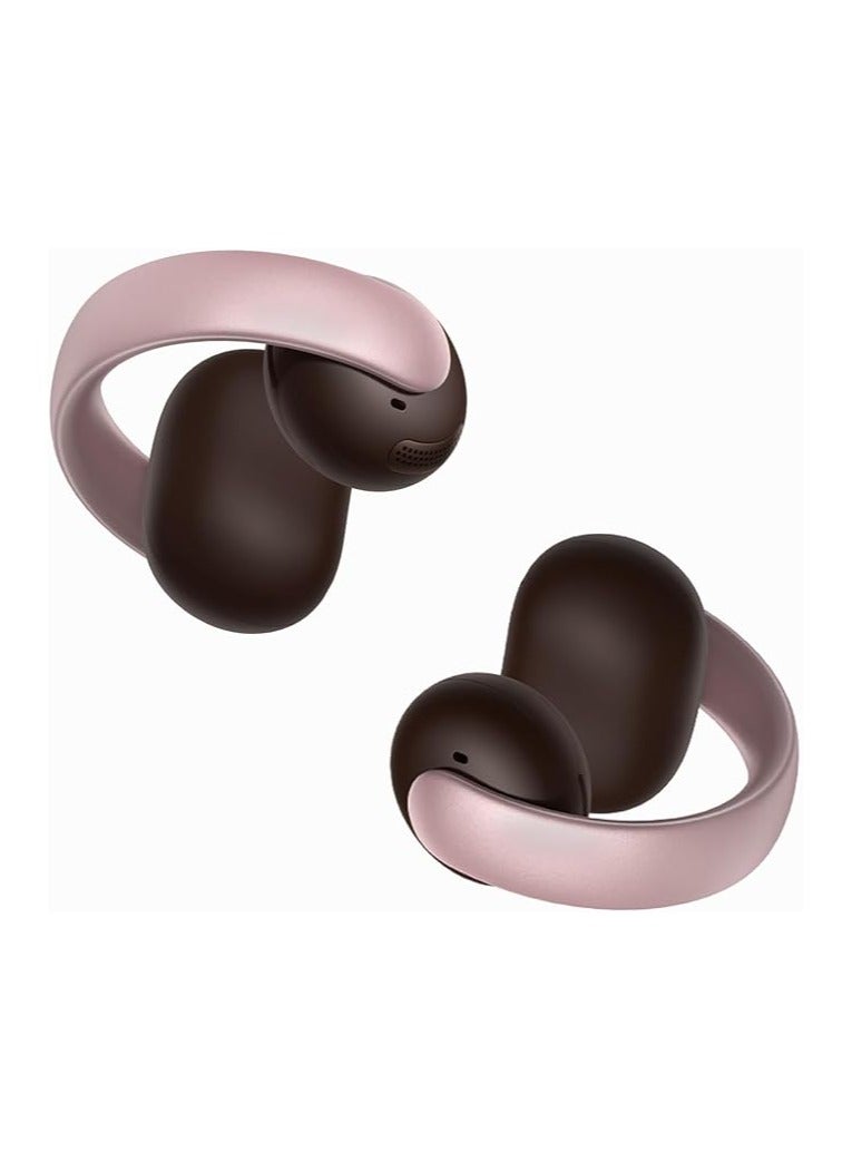 Soundcore AeroClip by Anker, Open-Ear Earbuds, Clip-On Headphones, Adaptive Comfort, Clear Calls with 4 Mics and AI, Stable Fit, 12mm Drivers for Powerful Bass, Hi-Res, Open-Ring Design Pink  - Image 1
