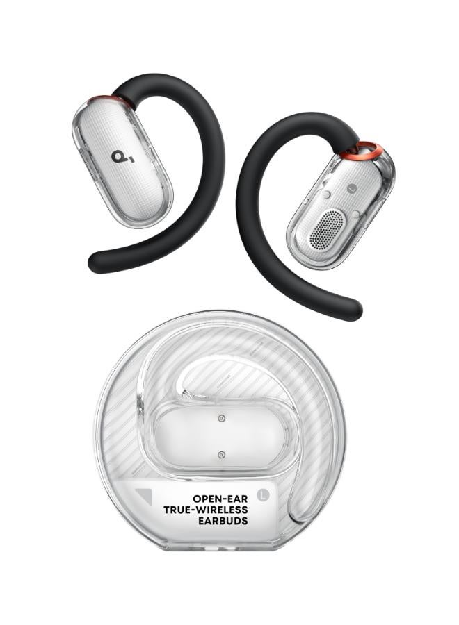 ساوند كور ساوندكور V40i من أنكر، سماعات أذن مفتوحة، تصميم واضح كريستالي، 4 أوضاع قابلة للتعديل لكل حجم أذن، صوت جهير أغنى، IP55، 21 ساعة من وقت التشغيل، مكالمات واضحة بالذكاء الاصطناعي، بلوتوث 5.4، تحكم عبر التطبيق (أبيض) - Image 1