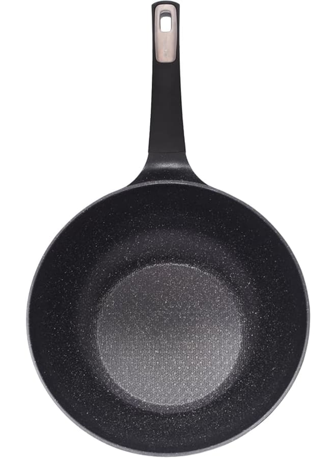 نيو فلام Neoflam Aeni Wok Pan 30cm – Black Marble - Image 2