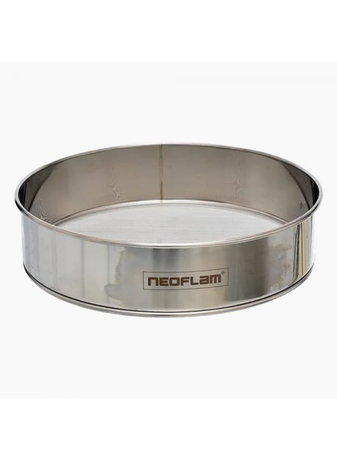 نيو فلام Neoflam Stainless Steel Round Sifter 20cm – Multi Color - Image 1
