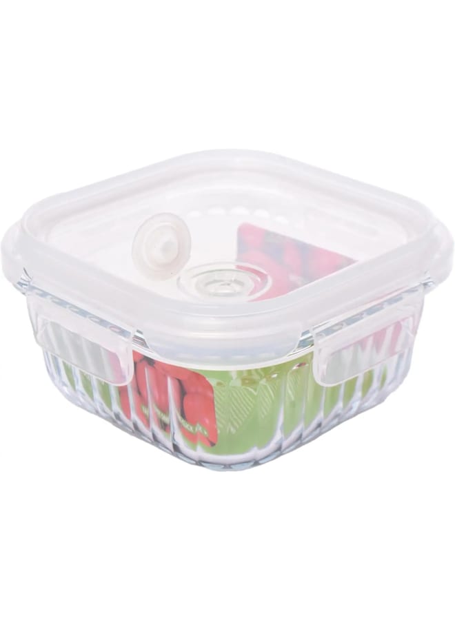 نيو فلام Neoflam Wavelock Glass Food Storage – 800ml Square - Image 1