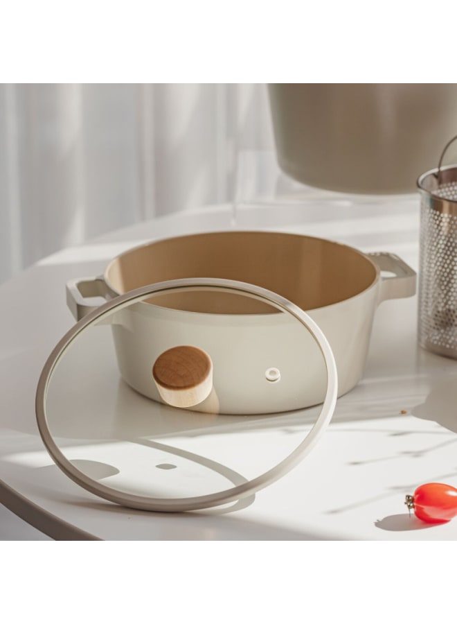 نيو فلام وعاء نيفولام فيكا المنخفض 22 سم باللون الأبيض الجرانيت EK-FG-C22 - Image 3