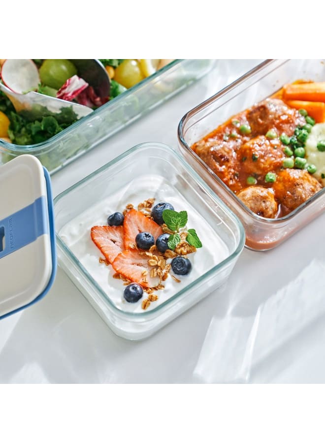 نيو فلام Neoflam Perfect Seal Tapered Glass Storage – 1100ml Square - Image 2