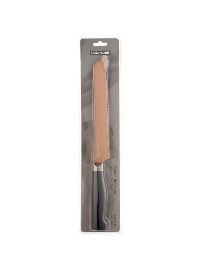 Neoflam Chef Knife – 8in" Titanium Blade, Rose Gold Handle