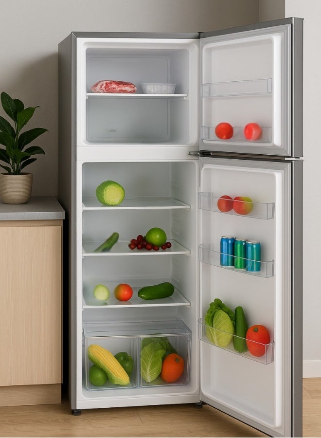 Admiral ADTM45HSP Double Door Top Mount Refrigerator – 450L Gross Capacity, Stainless Steel Finish, Frost-Free Cooling, Adjustable Shelves, Humidity-Control Crisper, Energy Efficient Compressor, Low Noise Operation – Ideal for Large Families – Silver ADTM45HSP Silver - Image 5