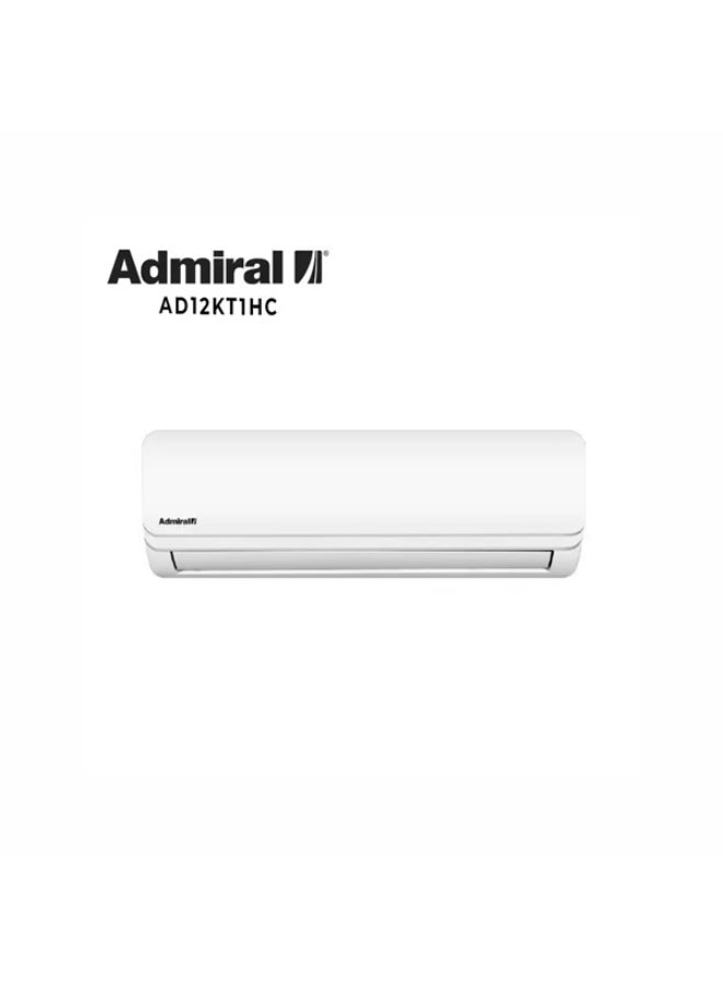 Admiral 1 Ton Split Air Conditioner | Heat & Cool Function | 12,000 BTU | T1 Rotary Compressor | R410A Refrigerant | 3M Copper Pipe | Model AD12KT1HC – White AD12KT1HC White - Image 1