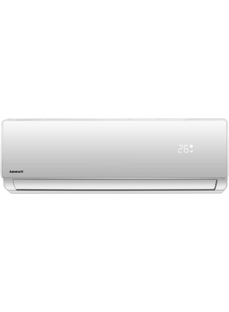 Admiral 1 Ton Split Air Conditioner | Heat & Cool Function | 12,000 BTU | T1 Rotary Compressor | R410A Refrigerant | 3M Copper Pipe | Model AD12KT1HC – White AD12KT1HC White - Image 2