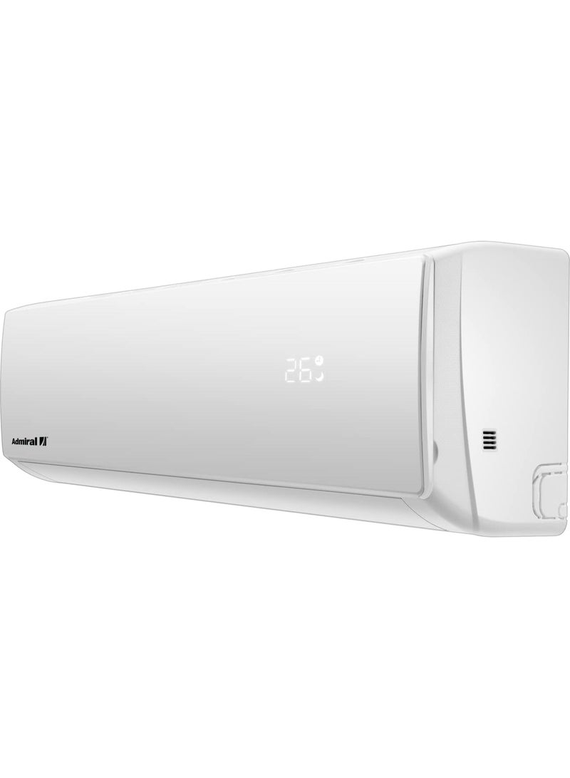 Admiral 1 Ton Split Air Conditioner | Heat & Cool Function | 12,000 BTU | T1 Rotary Compressor | R410A Refrigerant | 3M Copper Pipe | Model AD12KT1HC – White AD12KT1HC White - Image 3