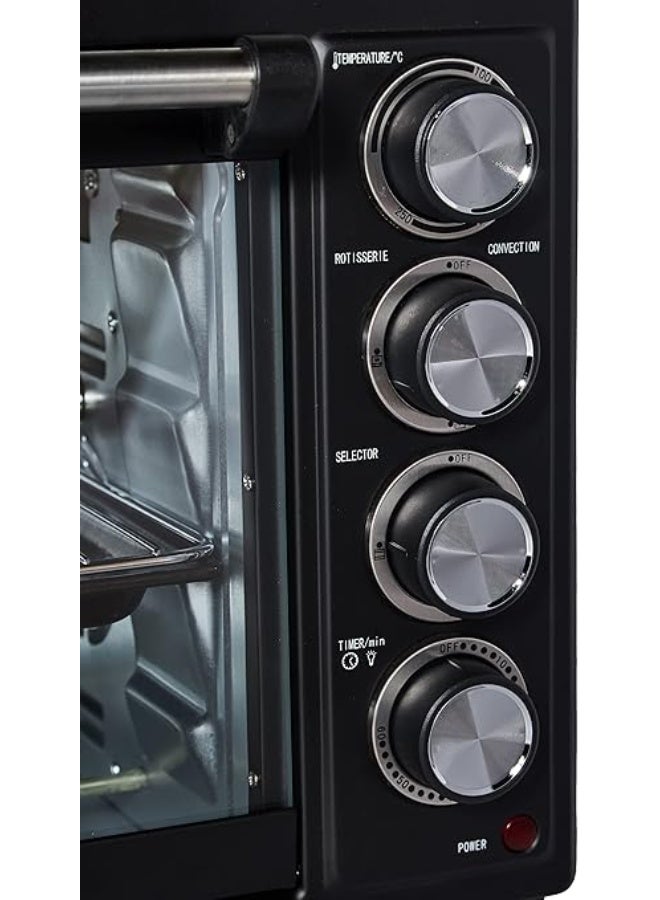 Admiral 60L Electric Oven with Convection, Rotisserie & Interior Lamp – Model ADEO60NBSCP 60 L 2000 W ADEO60NBSCP Black - Image 3