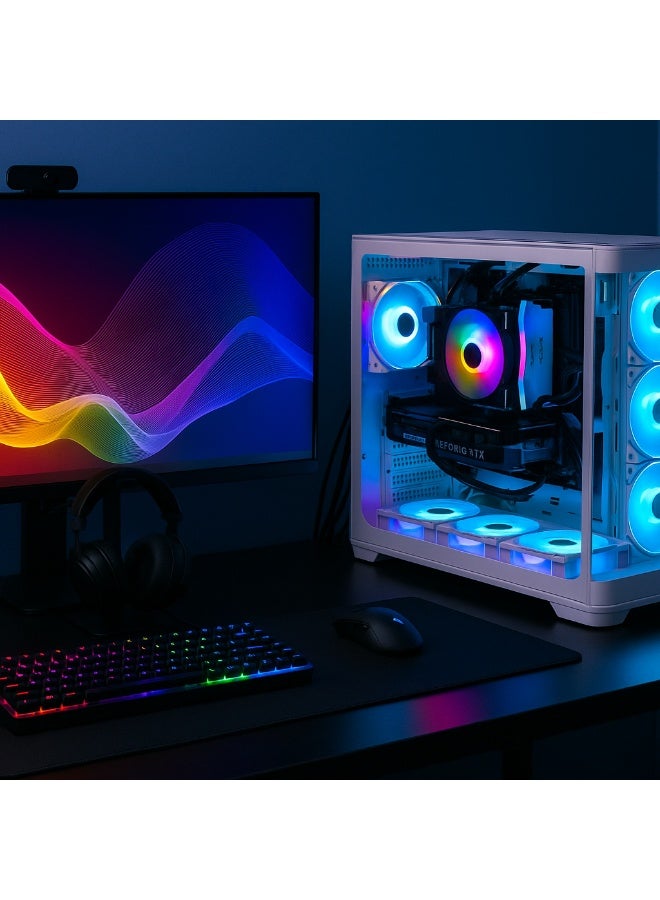 Setup Master Gaming PC With Intel Core i7-14700F Processor/16GB RAM/8GB NVIDIA GeForce RTX 5060 Graphics/1TB SSD/ Windows 11 Pro/ White  - Image 2