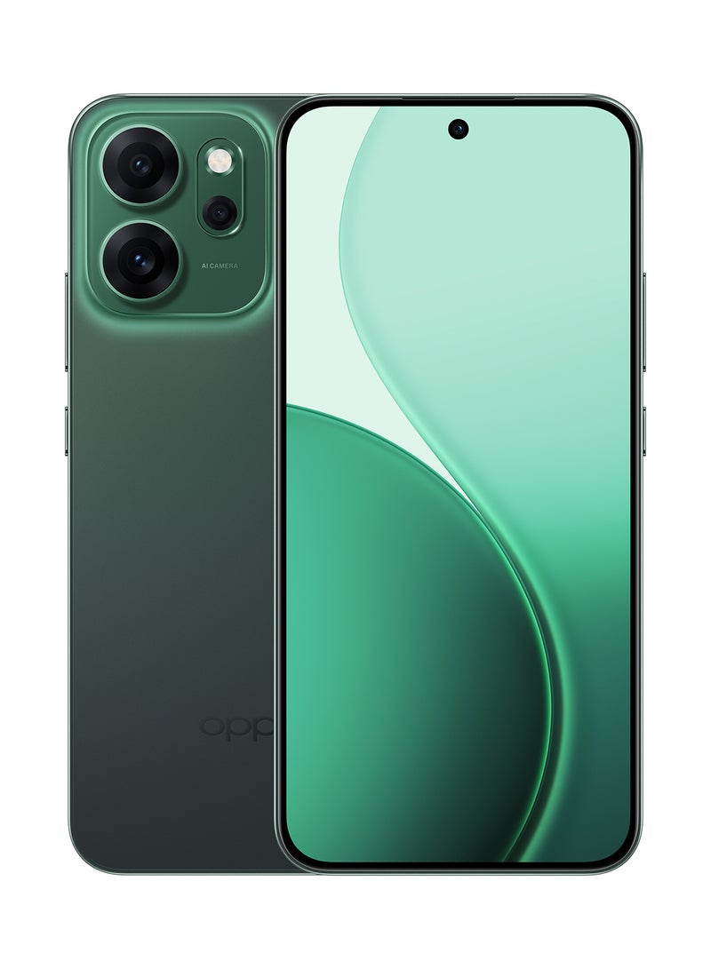 أوبو Reno14 F AI Phone Dual SIM 5G Green 12GB RAM 512GB + OPPO Enco Buds3Pro + 12 Month (Liquid + Screen Protection) Warranty - Middle East Version  - Image 3