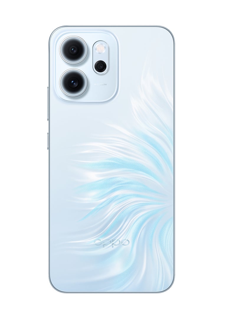 أوبو Reno14 F AI Phone Dual SIM 5G Blue 12GB RAM 512GB + OPPO Enco Buds3Pro + 12 Month (Liquid + Screen Protection) Warranty - Middle East Version  - Image 2