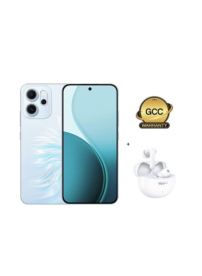 أوبو Reno14 F Dual SIM 5G Blue 12GB RAM 512GB + OPPO Enco Buds3Pro - Middle East Version - Image 1