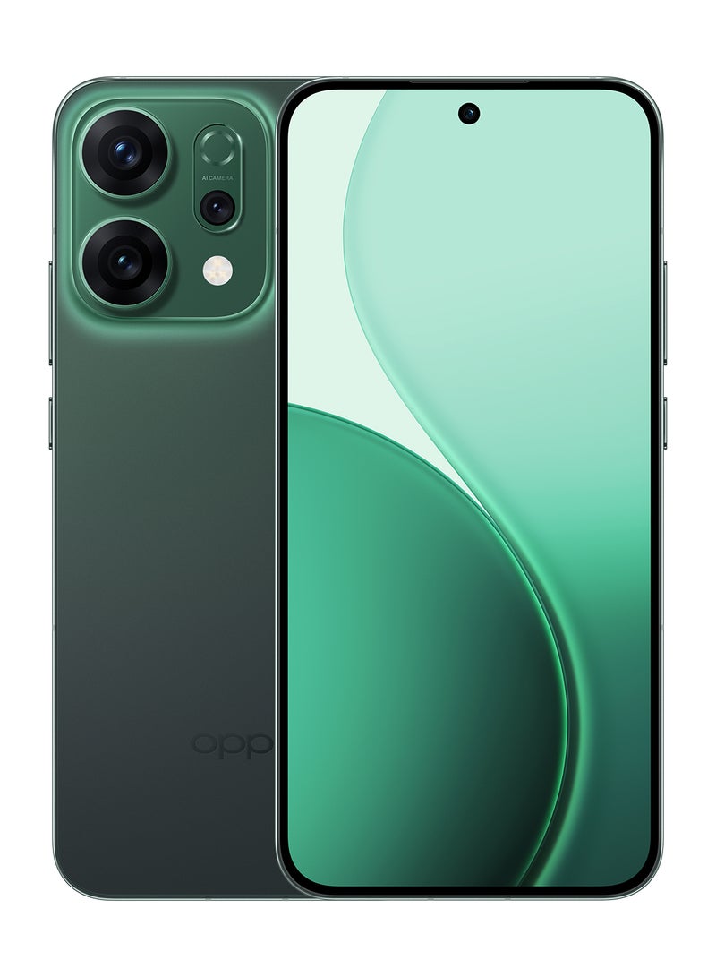 أوبو Reno14 AI Phone Dual SIM 5G Green 12GB RAM 512GB + OPPO Enco Air4 + 12 Month (Liquid + Screen Protection) Warranty - Middle East Version  - Image 3