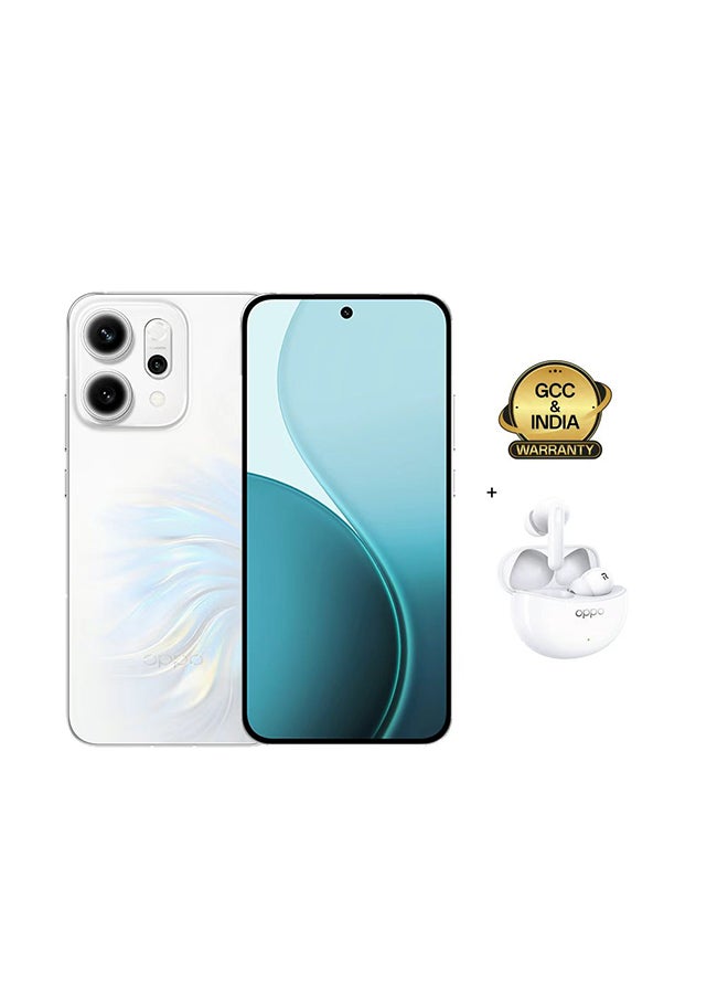 أوبو Reno14 Dual SIM 5G White 12GB RAM 512GB + OPPO Enco Air4 - Middle East Version - Image 1