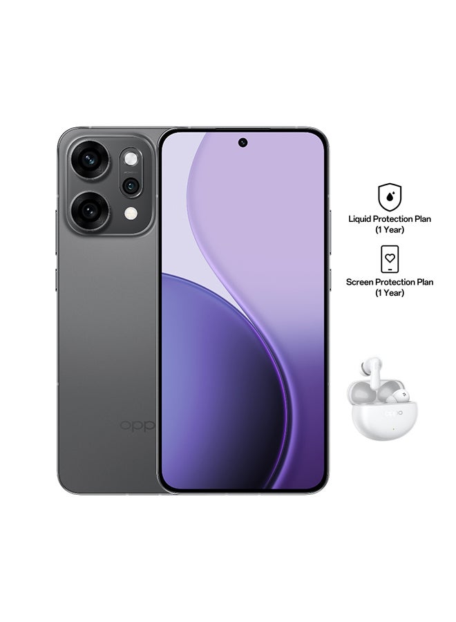 أوبو Reno14 Pro AI Phone Dual SIM 5G Grey 12GB RAM 512GB OPPO Enco Air4 + 12 Month (Liquid + Screen Protection) Warranty - Middle East Version  - Image 1