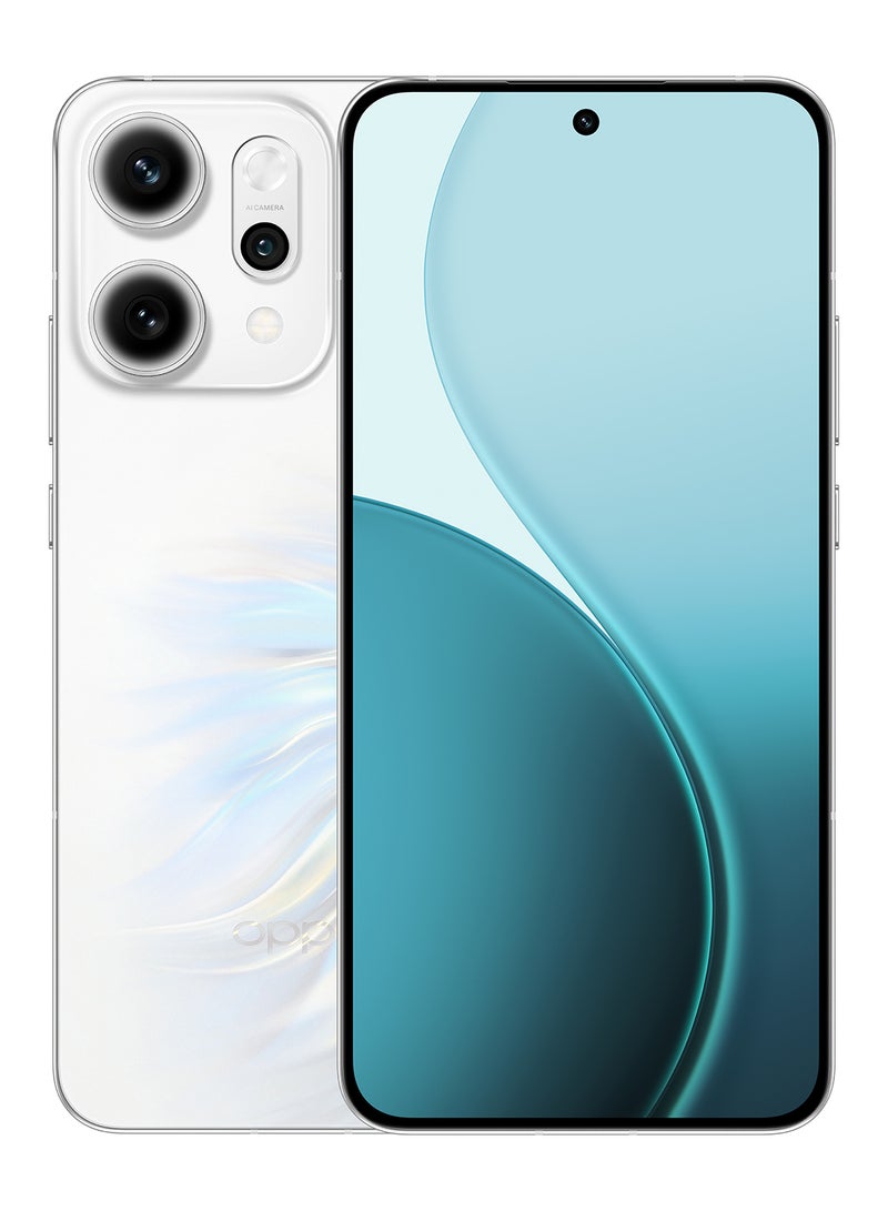 أوبو Reno14 Pro AI Phone Dual SIM 5G White 12GB RAM 512GB OPPO Enco Air4 + 12 Month (Liquid + Screen Protection) Warranty - Middle East Version  - Image 2