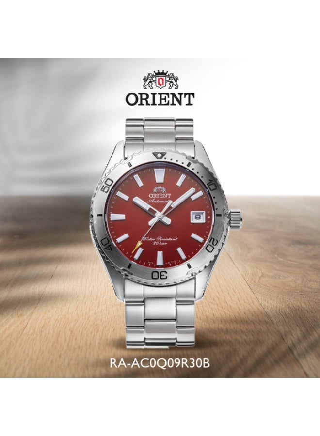 أورينت Men's RA‑AC0Q09R30B Men’s Watch, Mechanical Sports “Mako 40” Red Dial 39.9mm Case 200 M WR Sapphire Automatic - Image 1