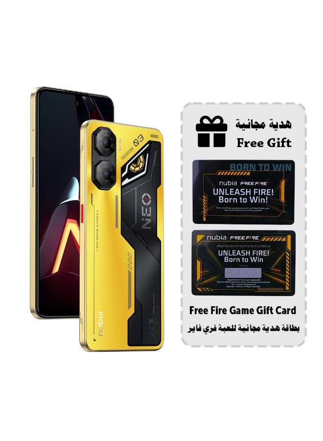 زد تي اي نوبيا نيو 3 8+12 جيجابايت رام 256 جيجابايت 5G + بطاقة هدايا فري فاير - لون ذهبي تيتانيوم - Image 1