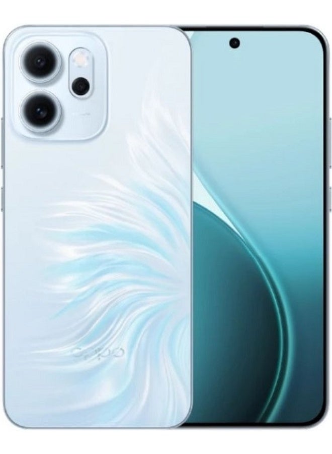 OPPO Reno 14F 5G 12GB RAM 256GB  Opal Blue - Middle East Version - Image 1
