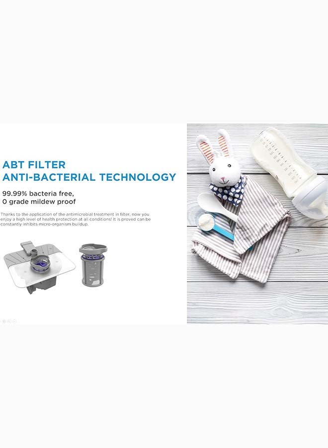 Midea Smart Freestanding Dishwasher With 15 Place Settings & 9 Programs, Wi-Fi, Delay Start & Auto Open Function, Silent & High Energy Efficient, Rapid & Cloud Wash, Silver - WQP15-W7633D(SS)-GCC WQP15-W7633D(SS)-GCC silver - Image 5