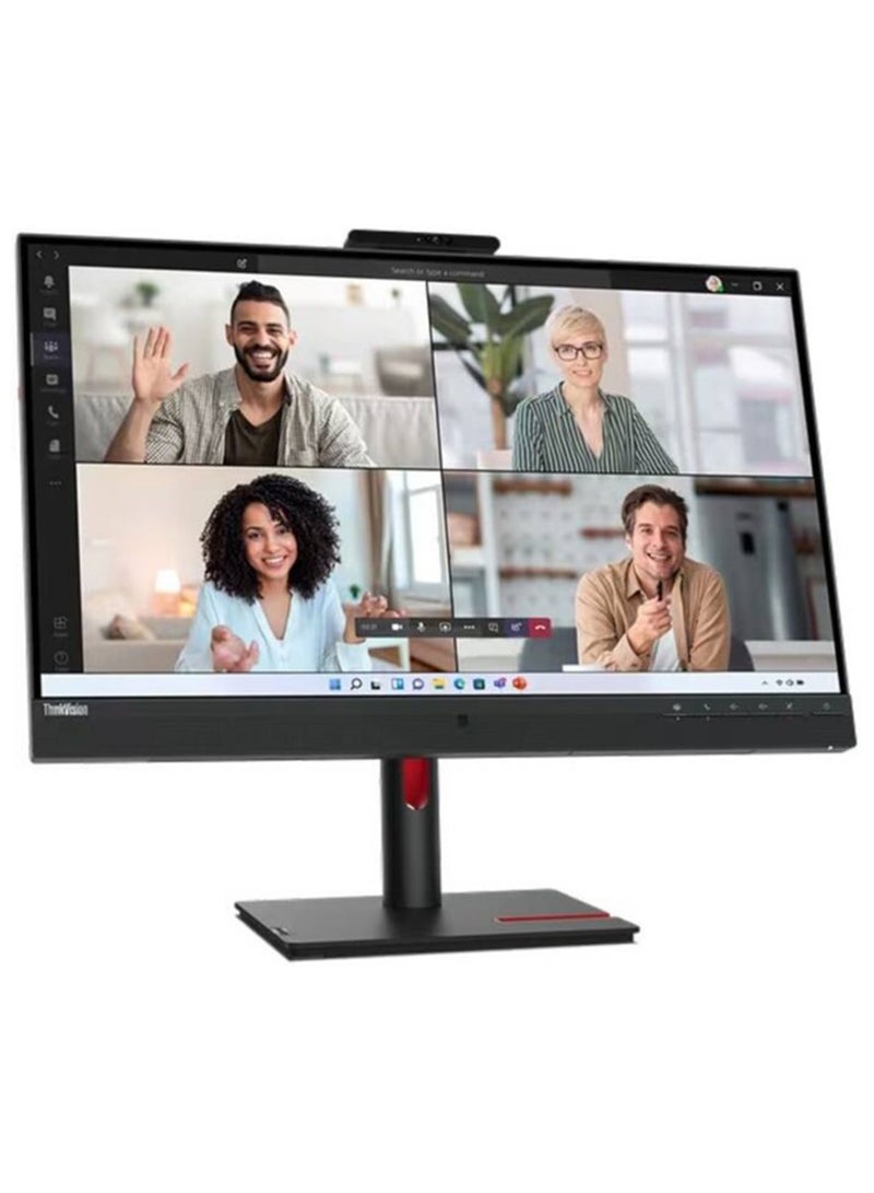 Lenovo ThinkVision T27hv‑30 Monitor, 27-Inch QHD IPS Display, 75 Hz Refresh Rate, 4 ms (Extreme Mode) Response Time, 16.7 M Colors, Built‑In 5 W × 2 Speakers | 63D6UAT3EU - Black - Image 2