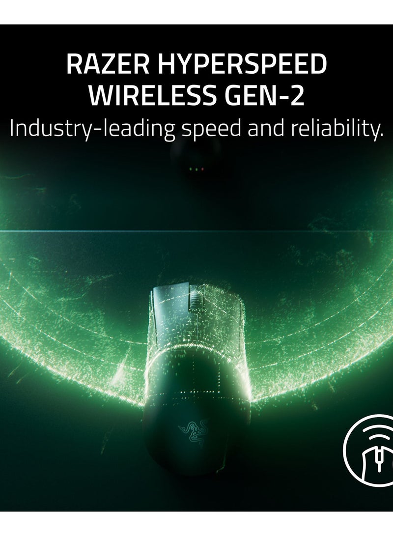 RAZER DeathAdder V4 Pro 56g Ultra-lightweight Wireless Ergonomic Esports Mouse: HyperSpeed Wireless Gen-2, Focus Pro 45K Optical Sensor Gen-2, 6 Programmable Buttons, Optical Switches Gen-4 - Black - Image 5