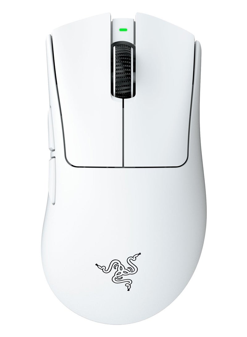 RAZER DeathAdder V4 Pro 57g Ultra-lightweight Wireless Ergonomic Esports Mouse: HyperSpeed Wireless Gen-2, Focus Pro 45K Optical Sensor Gen-2, 6 Programmable Buttons, Optical Switches Gen-4 - White - Image 1