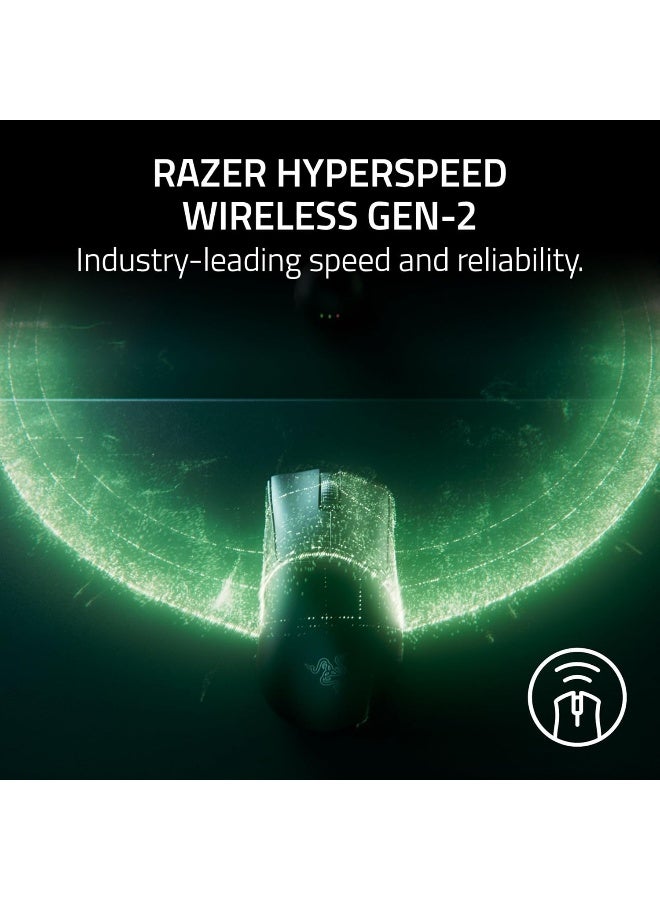 Razer DeathAdder V4 Pro 57g Ultra-lightweight Wireless Ergonomic Esports Mouse: HyperSpeed Wireless Gen-2, Focus Pro 45K Optical Sensor Gen-2, 6 Programmable Buttons, Optical Switches Gen-4 - White I RZ01-05330200-R3G1 - Image 5