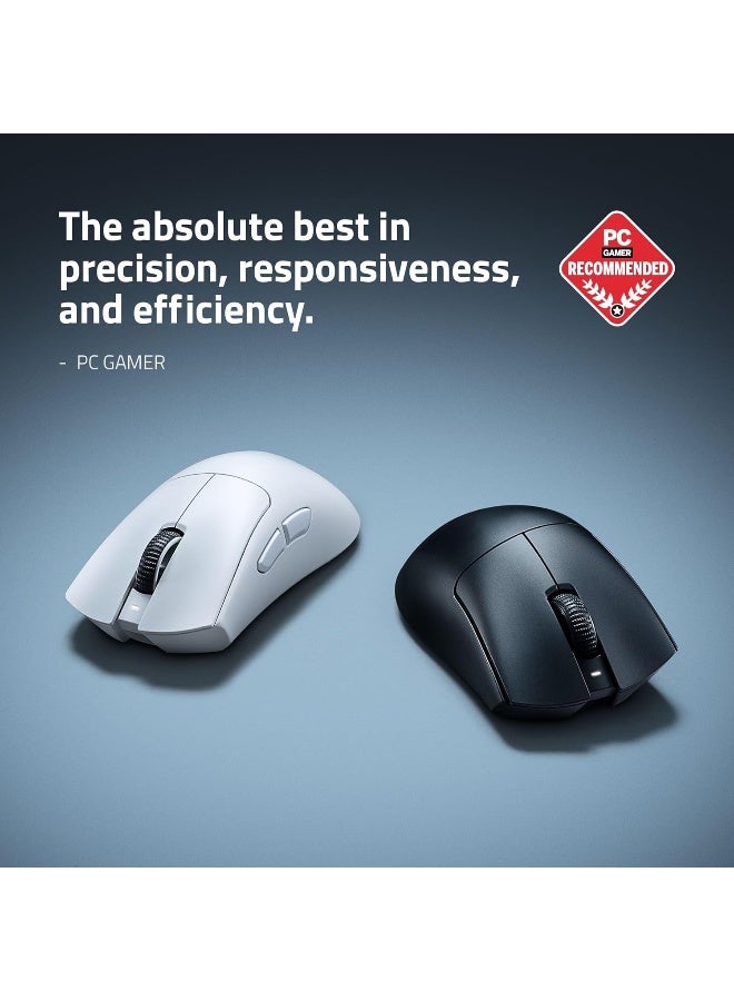 Razer DeathAdder V4 Pro 57g Ultra-lightweight Wireless Ergonomic Esports Mouse: HyperSpeed Wireless Gen-2, Focus Pro 45K Optical Sensor Gen-2, 6 Programmable Buttons, Optical Switches Gen-4 - White I RZ01-05330200-R3G1 - Image 2