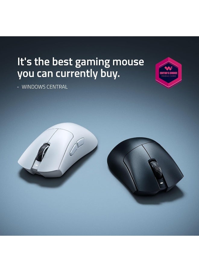 Razer DeathAdder V4 Pro 57g Ultra-lightweight Wireless Ergonomic Esports Mouse: HyperSpeed Wireless Gen-2, Focus Pro 45K Optical Sensor Gen-2, 6 Programmable Buttons, Optical Switches Gen-4 - White I RZ01-05330200-R3G1 - Image 3