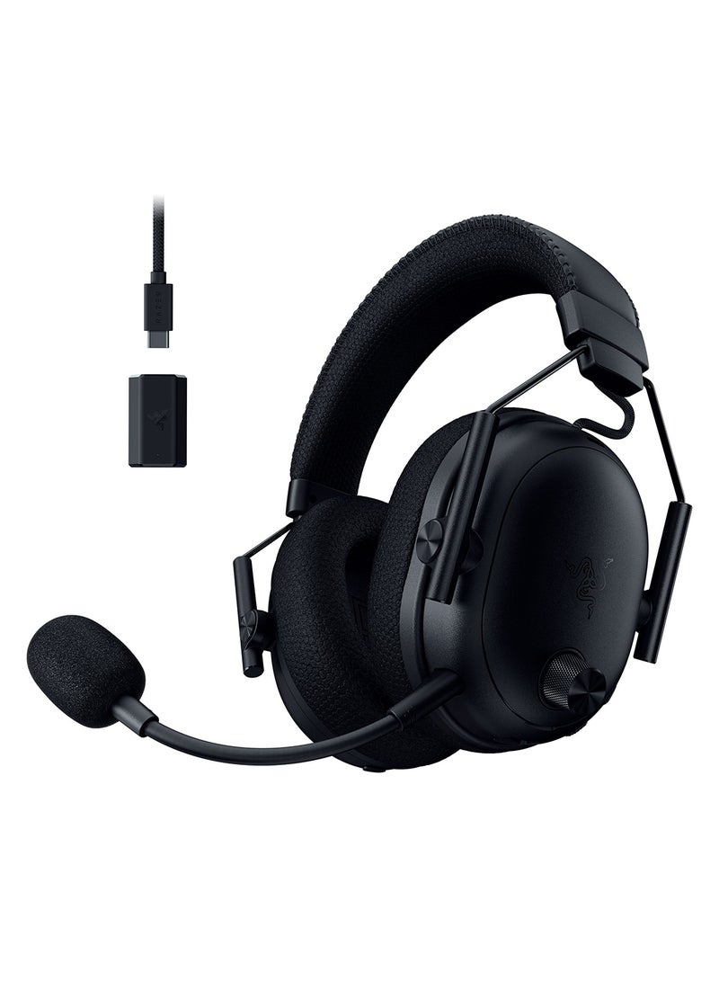 RAZER BlackShark V3 Pro Wireless ANC Gaming Headset for PC: Full Band Mic - 50mm Drivers - 2.4 GHz, Bluetooth, USB, 3.5mm - Works with Mac, PS5, Nintendo Switch, Smartphone - 70 Hr Battery - Black - Image 1