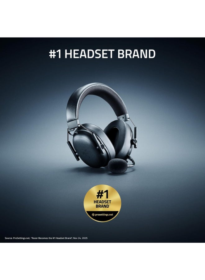 Razer BlackShark V3 Pro Wireless ANC Gaming Headset for PC: Full Band Mic - 50mm Drivers - 2.4 GHz, Bluetooth, USB, 3.5mm - Works with Mac, PS5, Nintendo Switch, Smartphone - 70 Hr Battery - Black I RZ04-05400100-R3U1 - Image 2