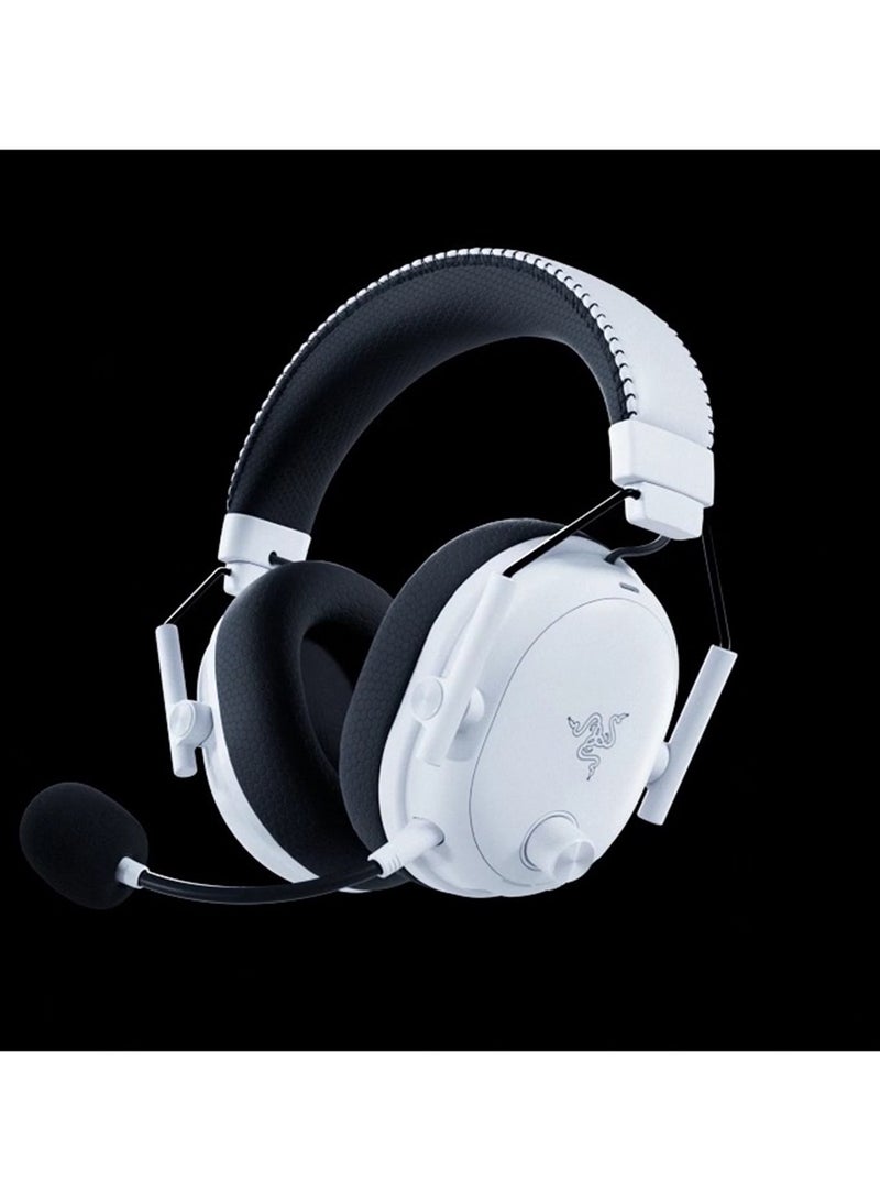 RAZER BlackShark V3 Pro Wireless ANC Gaming Headset for PC: Full Band Mic - 50mm Drivers - 2.4 GHz, Bluetooth, USB, 3.5mm - Works with Mac, PS5, Nintendo Switch, Smartphone - 70 Hr Battery - White - Image 4