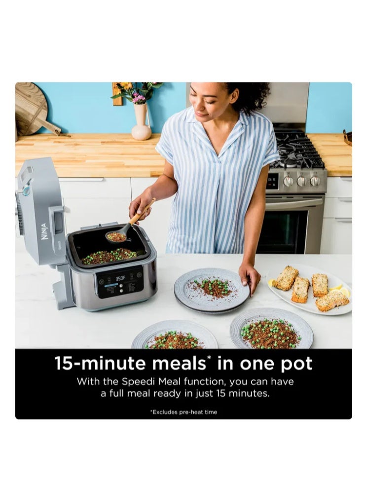 نينجا Ninja Speedi 10-in-1 Rapid Cooker & Air Fryer - ON401 5.7 L 1760 W ON401 GREY - Image 5