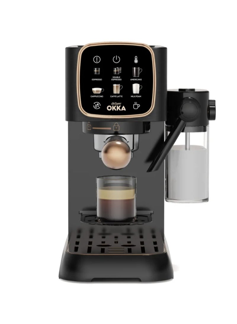 أرزوم آلة إسبريسو أوكا شبه أوتوماتيكية – (مع حليب مدمج) - Image 3