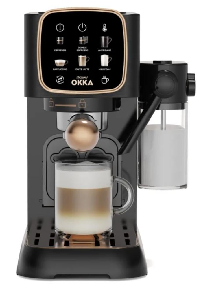 أرزوم آلة إسبريسو أوكا شبه أوتوماتيكية – (مع حليب مدمج) - Image 1