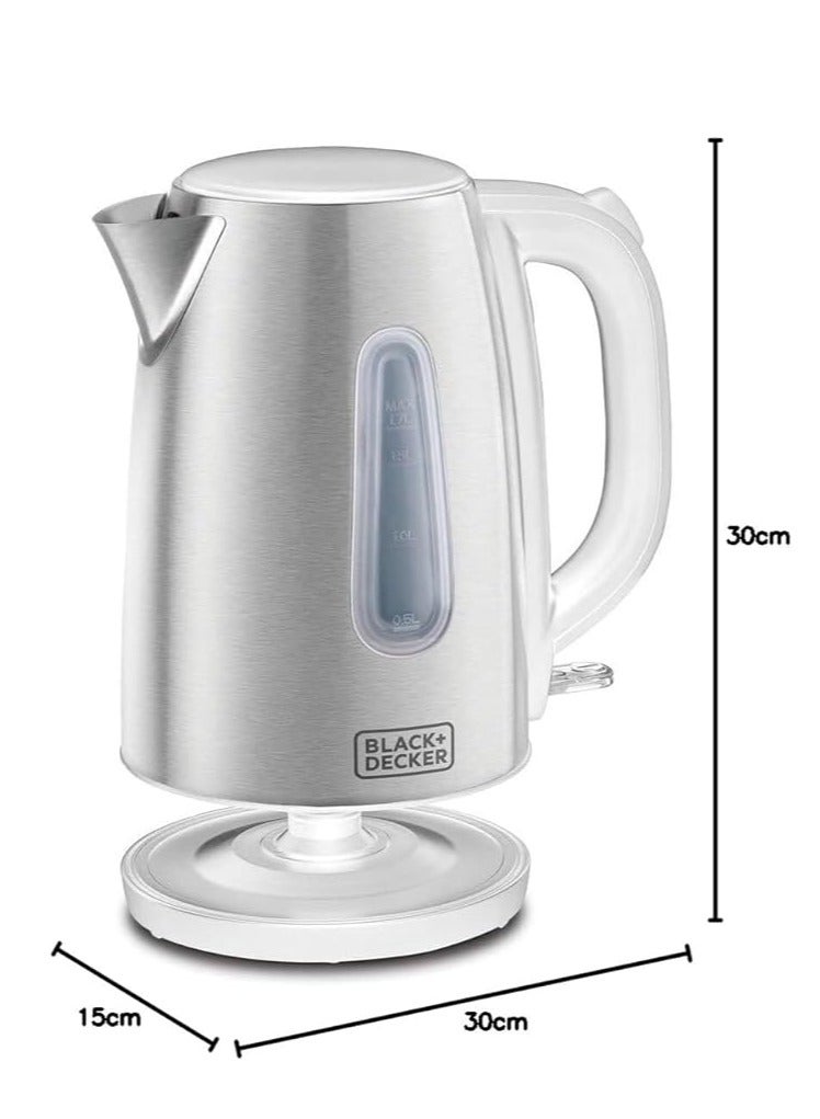 بلاك اند ديكر Electric Kettle 1.7 L 2200 W JC454-B5 Stainless Steel - Image 1