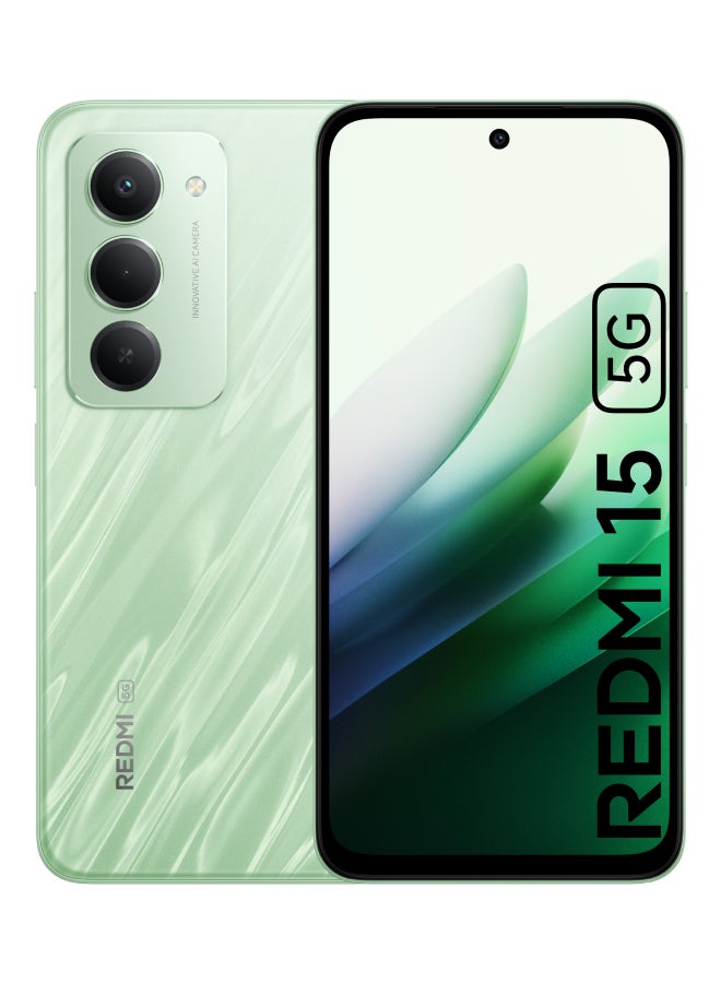 Xiaomi Redmi 15 5G Dual SIM Ripple Green 8GB RAM 256GB - Global