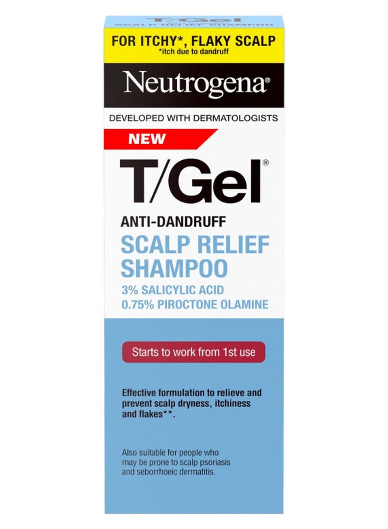 Neutrogena T/Gel Therapeutic Anti Dandruff Shampoo For Treats Itchy And Flaky Scalp Skin 250ml - Image 1