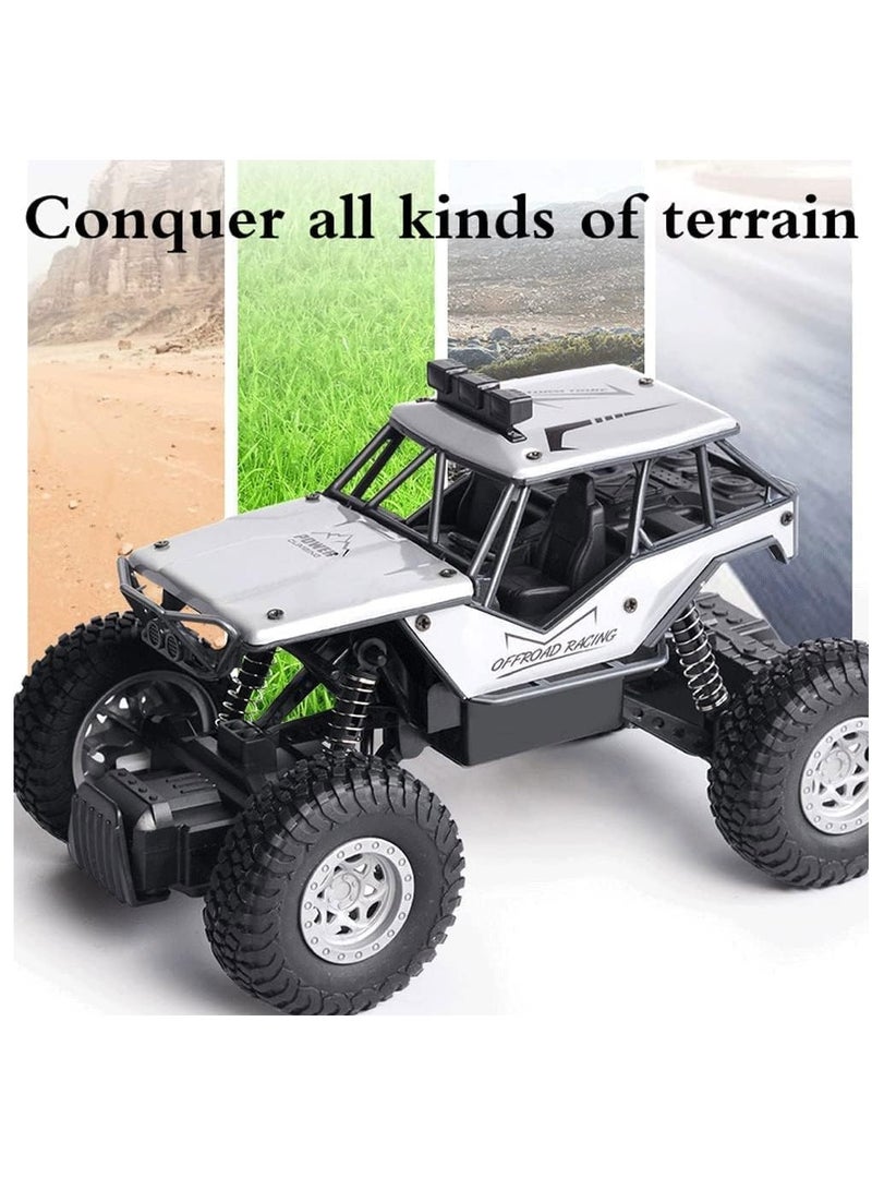 مايتويز سيارة تحكم عن بعد للأطفال والبالغين، شاحنة وحش تحكم عن بعد 4WD، سيارة صخرية RC 2.4GHz مع ضوء سفلي، شاحنة تحكم عن بعد للأولاد والبنات - Image 4