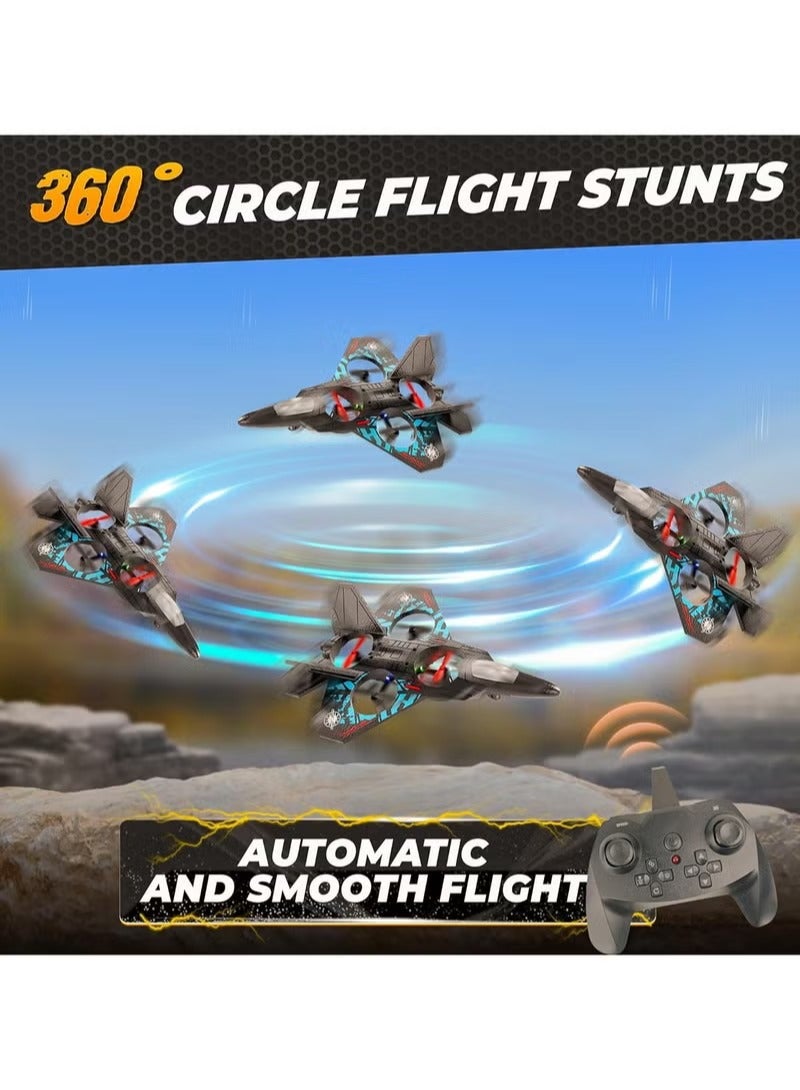 MYTOYS RC Aeroplane 2.4GHz Remote Control L0712 Quadcopter Floating Fighter Plane – RTF Airplane Toy with Colored Lights and USB Charging, Ideal for Beginners, Kids, and Adults - Image 3