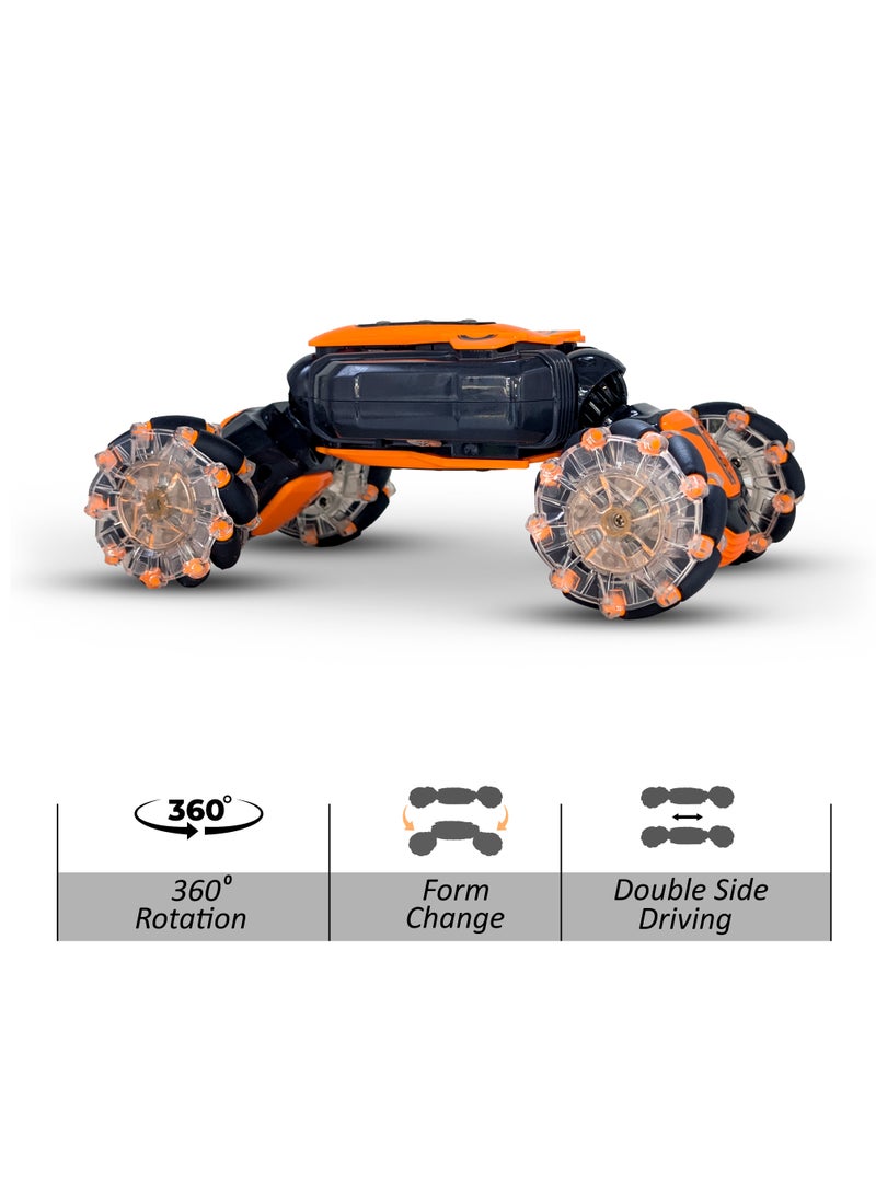 مايتويز سيارة تحكم بالاشارة، 2.4GHz 4WD سيارة استعراض تحكم بالاشارة، سيارة دوارة 360° من الجانبين للأطفال - Image 3