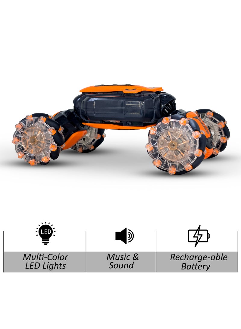 مايتويز سيارة تحكم بالاشارة، 2.4GHz 4WD سيارة استعراض تحكم بالاشارة، سيارة دوارة 360° من الجانبين للأطفال - Image 4