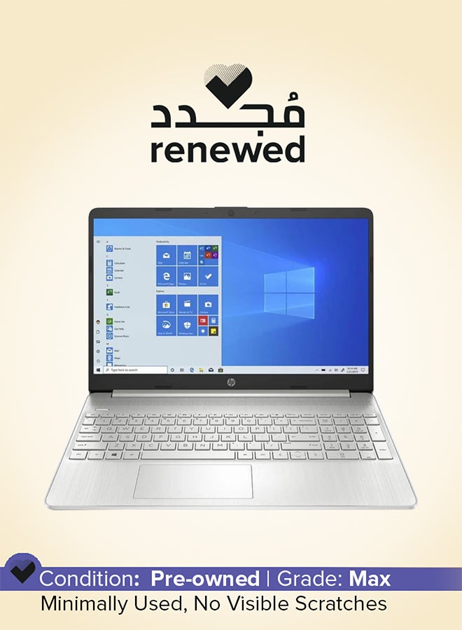 HP Renewed - 15-DY2034NR Laptop With 15.6-Inch HD Display,Intel Core i3-1115G4 Processor/Dual Core/11th Gen/8GB RAM/256GB SSD/Intel UHD 600 Graphics/Windows 11 Home English Silver - Image 1