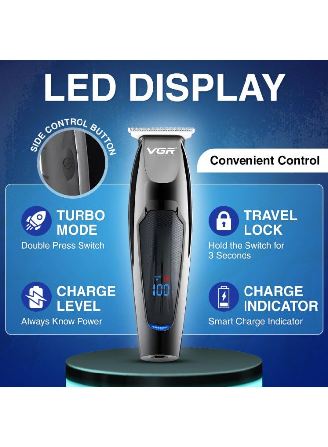 في جي آر مقص شعر احترافي VGR V-070 وقت التشغيل: 120 دقيقة مقص للرجال (أسود) - Image 5