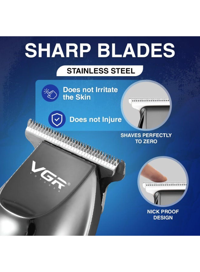 في جي آر مقص شعر احترافي VGR V-070 وقت التشغيل: 120 دقيقة مقص للرجال (أسود) - Image 4